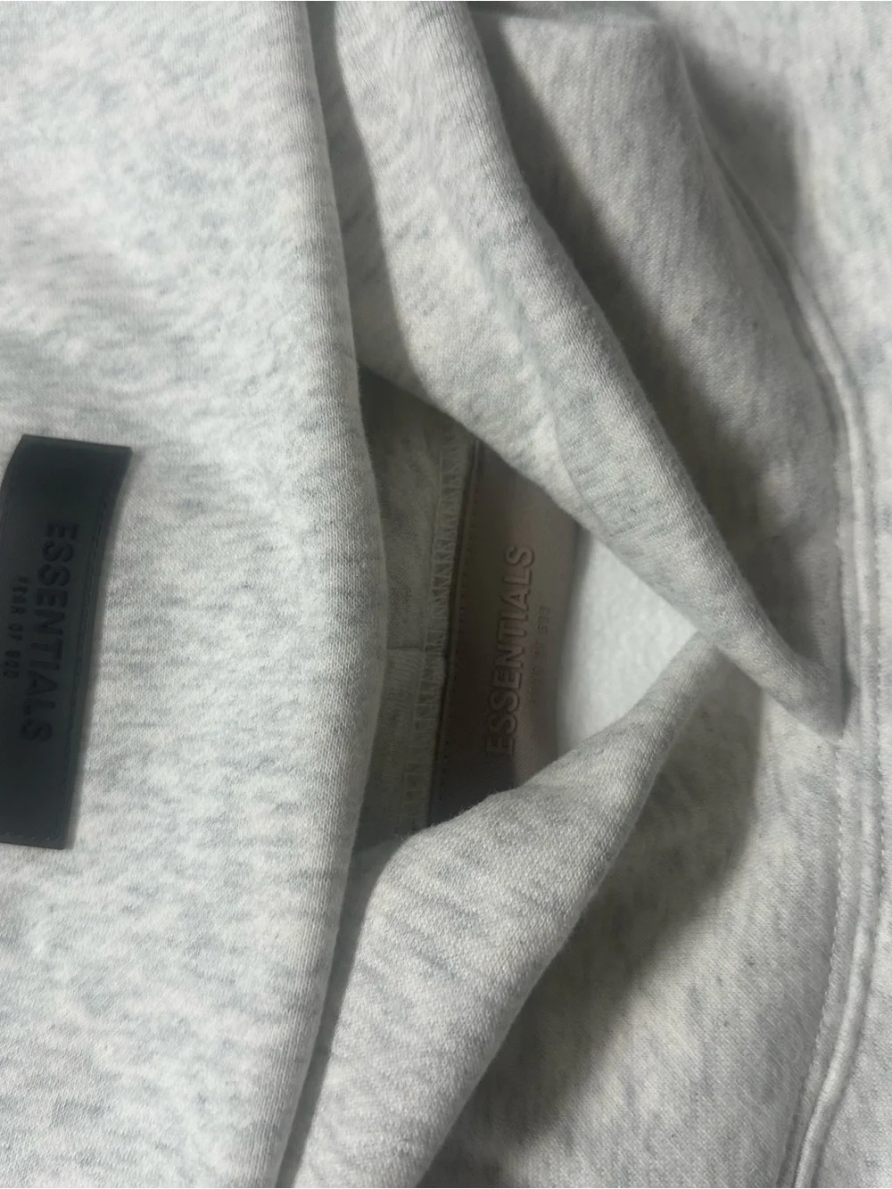 ESSENTIALS Men’s Light oatmeal Hoodie - Fear of God